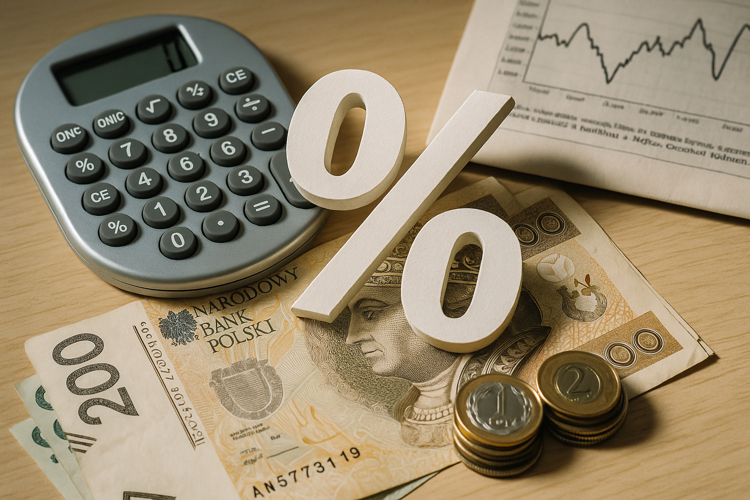 Ilustracja finansowa: stopy procentowe