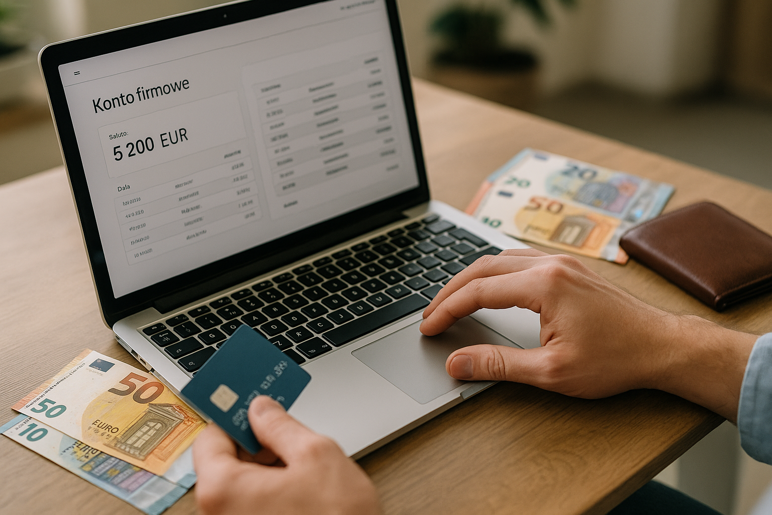 Ilustracja finansowa: konta bankowe