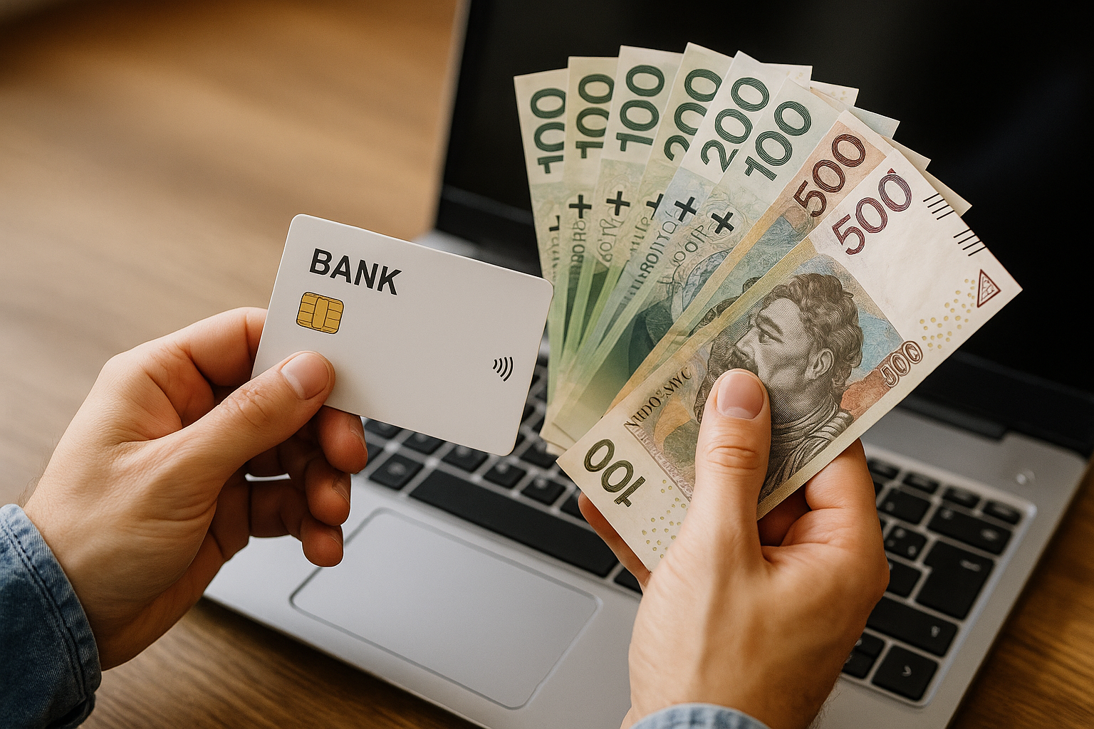 Ilustracja finansowa: konta bankowe