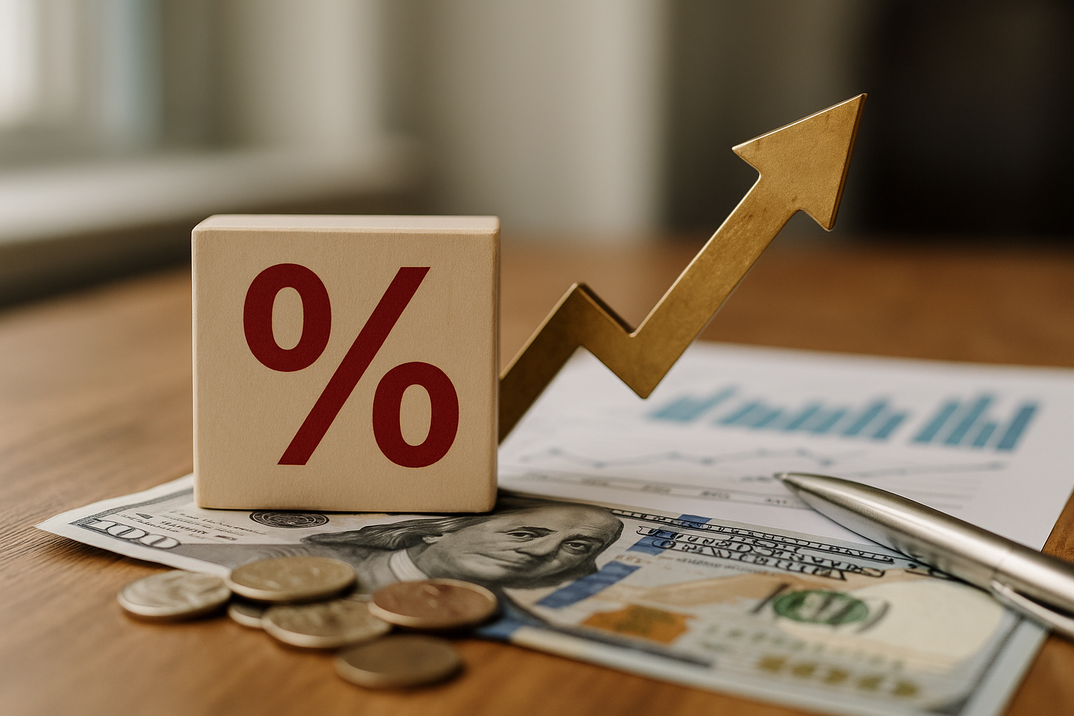 Ilustracja finansowa: stopy procentowe