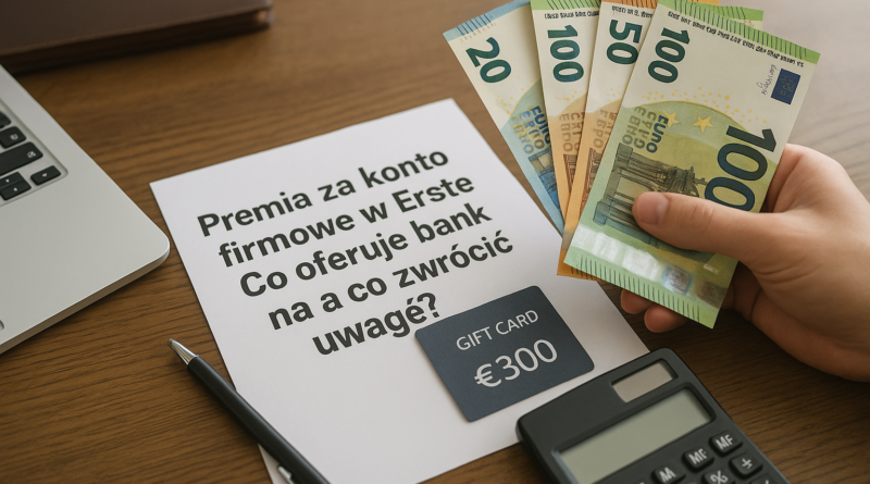 Premia za konto firmowe w Erste. Co oferuje bank i na co zwrócić uwagę?