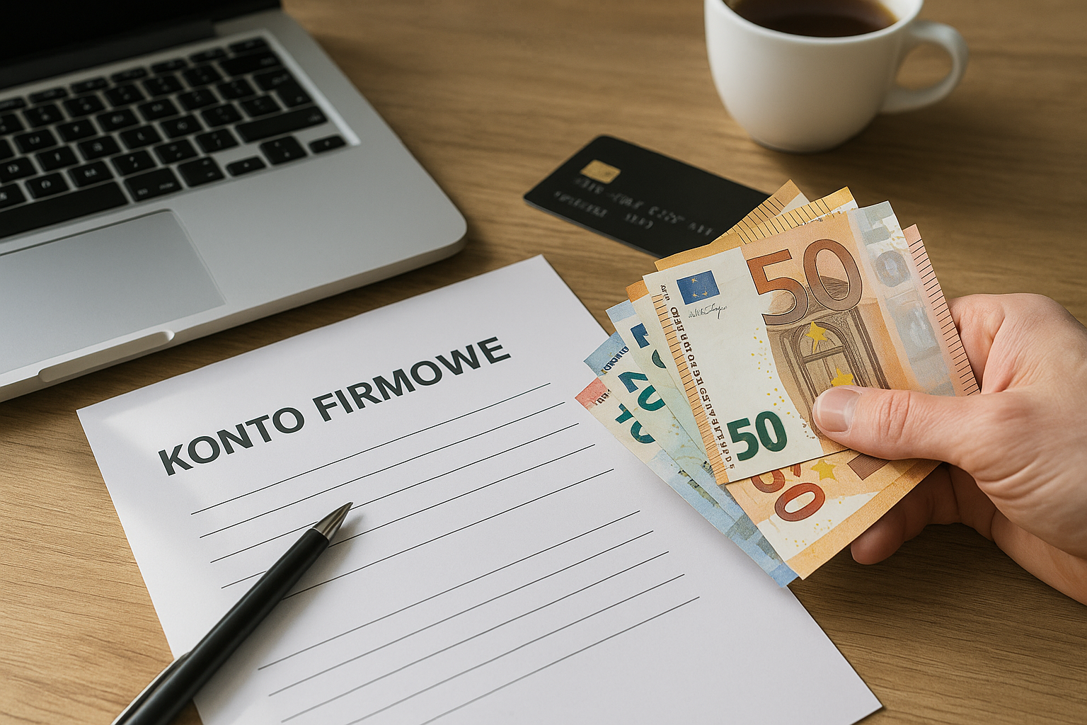 Ilustracja finansowa: konta firmowe