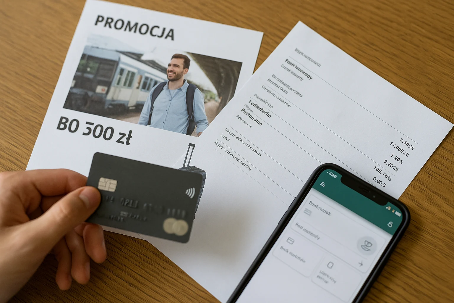 Ilustracja finansowa: promocje bankowe